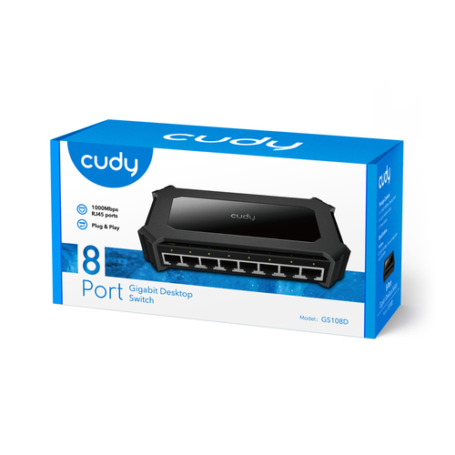 CUDY 8-Port Gigabit Desktop  Switch