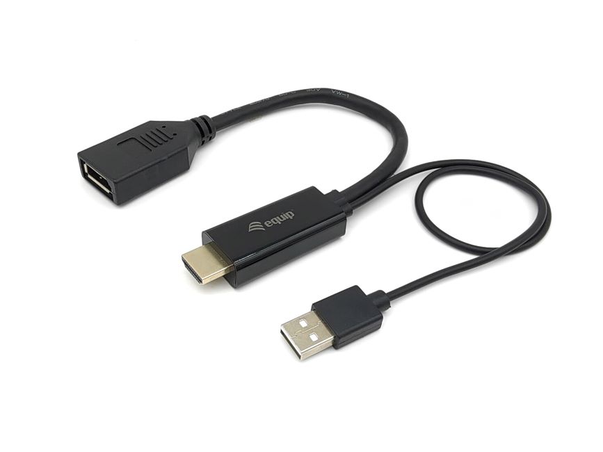 EQUIP ADAPTADOR HDMI MACHO A DISPLAY PORT HEMBRA