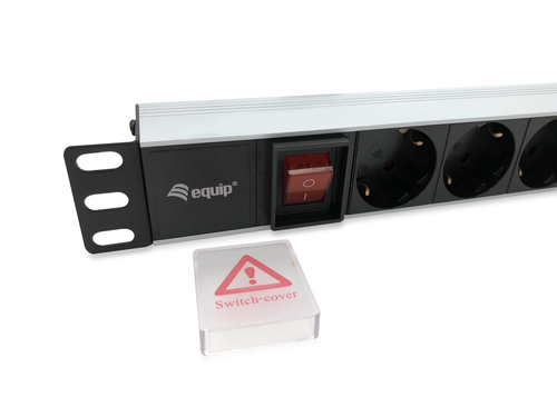 EQUIP REGLETA ALIMENTACION ALUMINIO RACK 19" 1U 8 TOMAS CON INTERRUPTOR