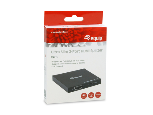 EQUIP SPLITTER HDMI 1.4 ULTRASLIM 2 PUERTOS