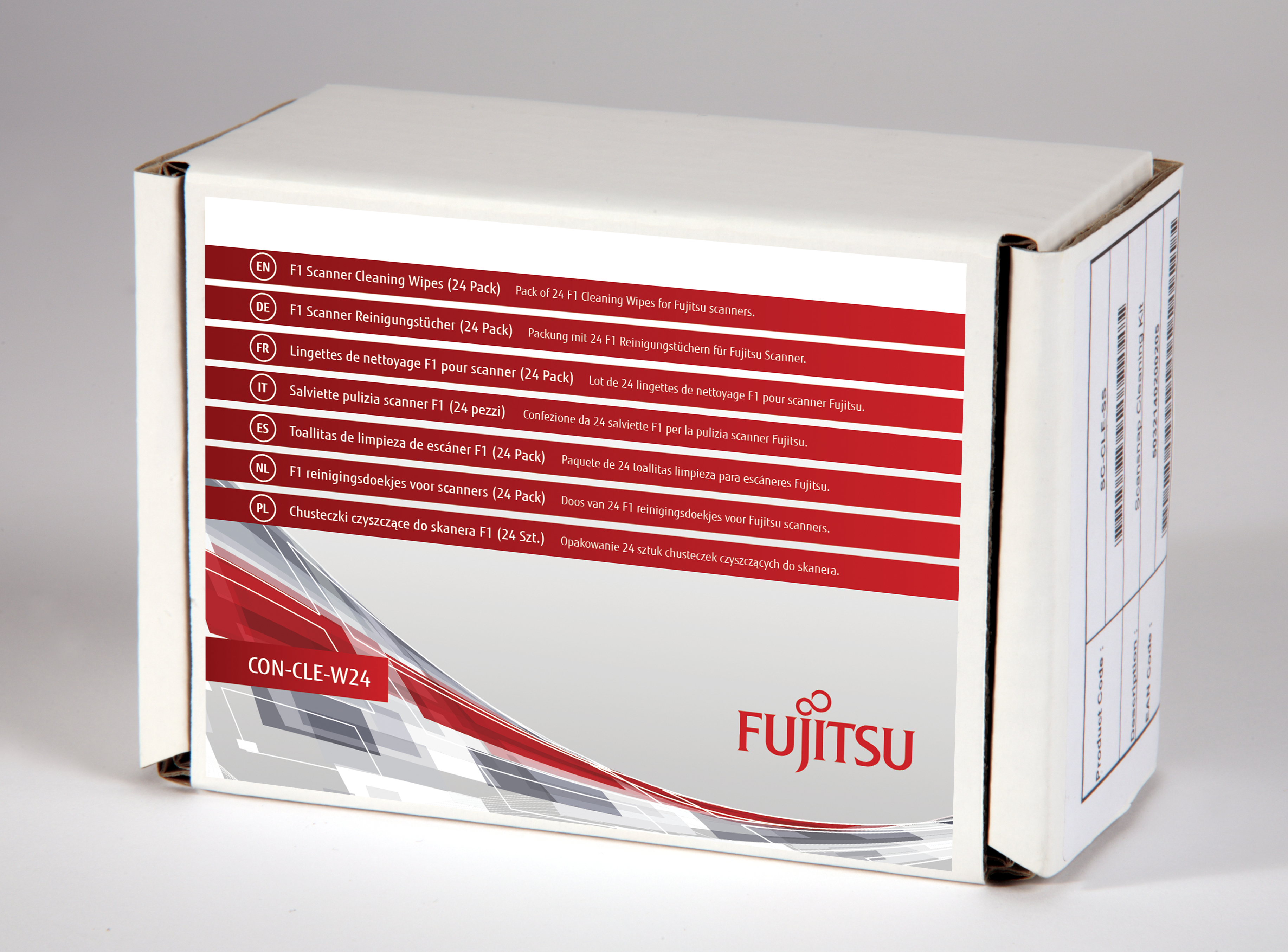FUJITSU Toallitas de limpieza de escaner F1 (24 Pack)