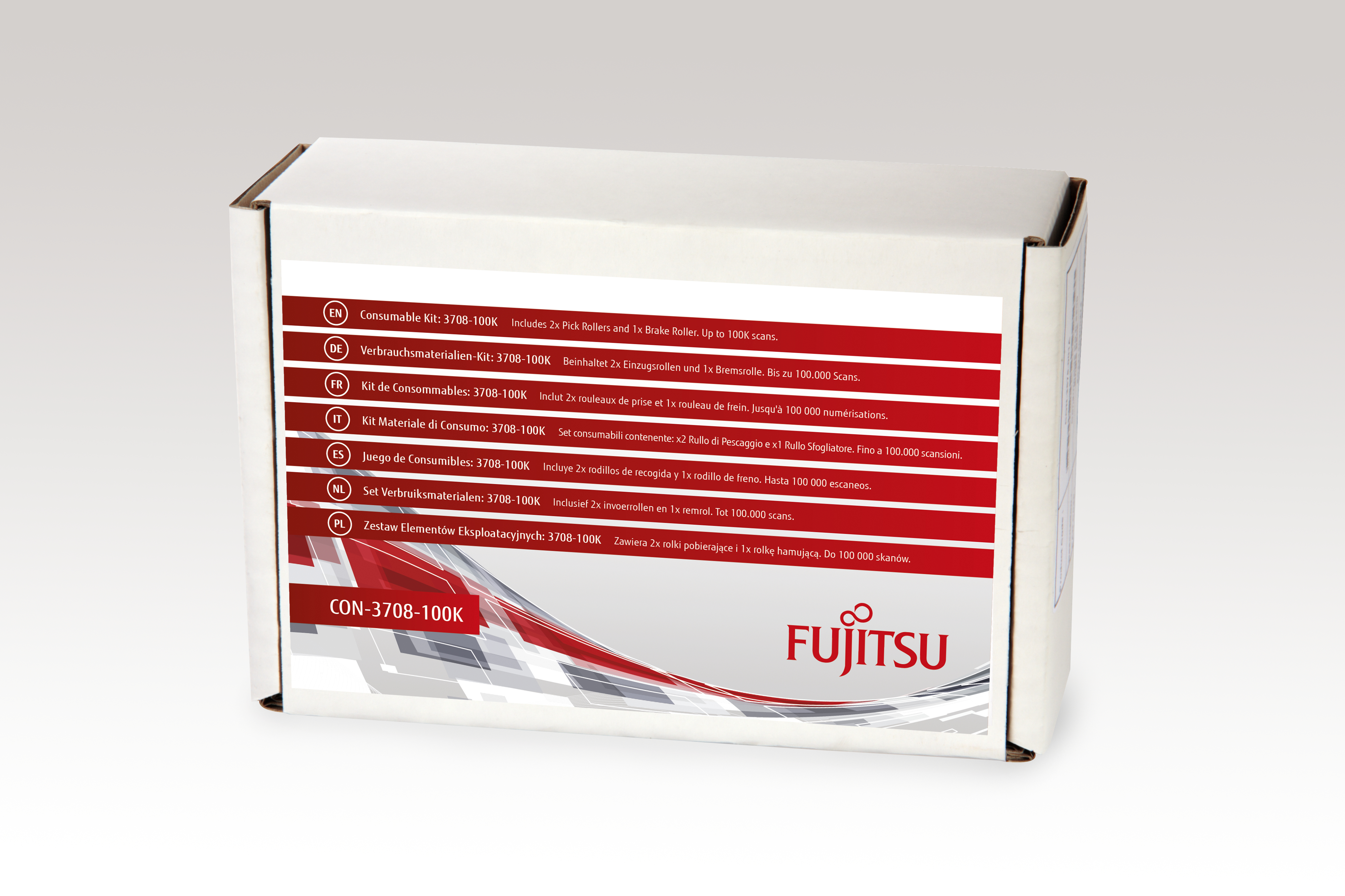 FUJITSU Juego de Consumibles: 3708-100K