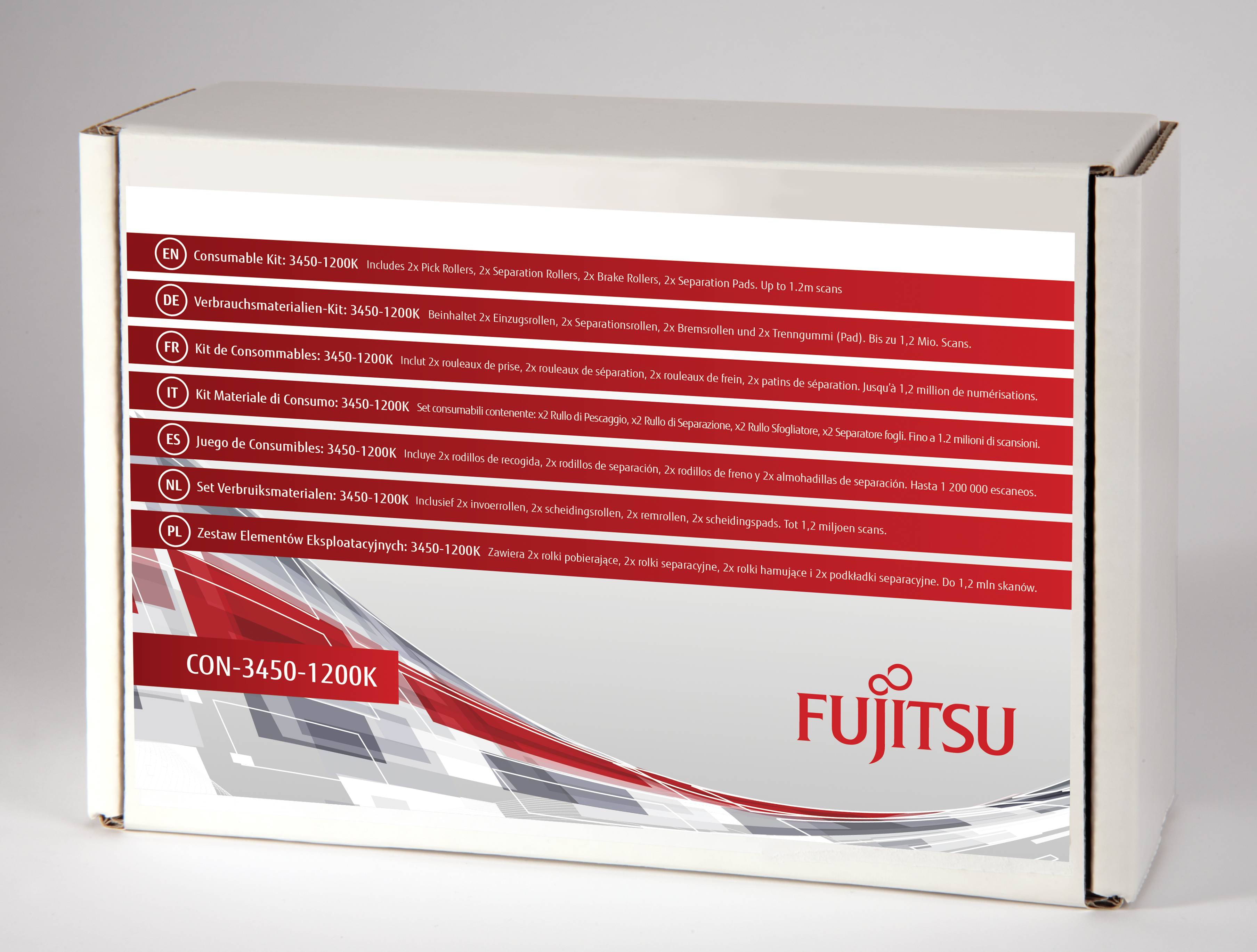 FUJITSU Juego de Consumibles: 3450-1200K