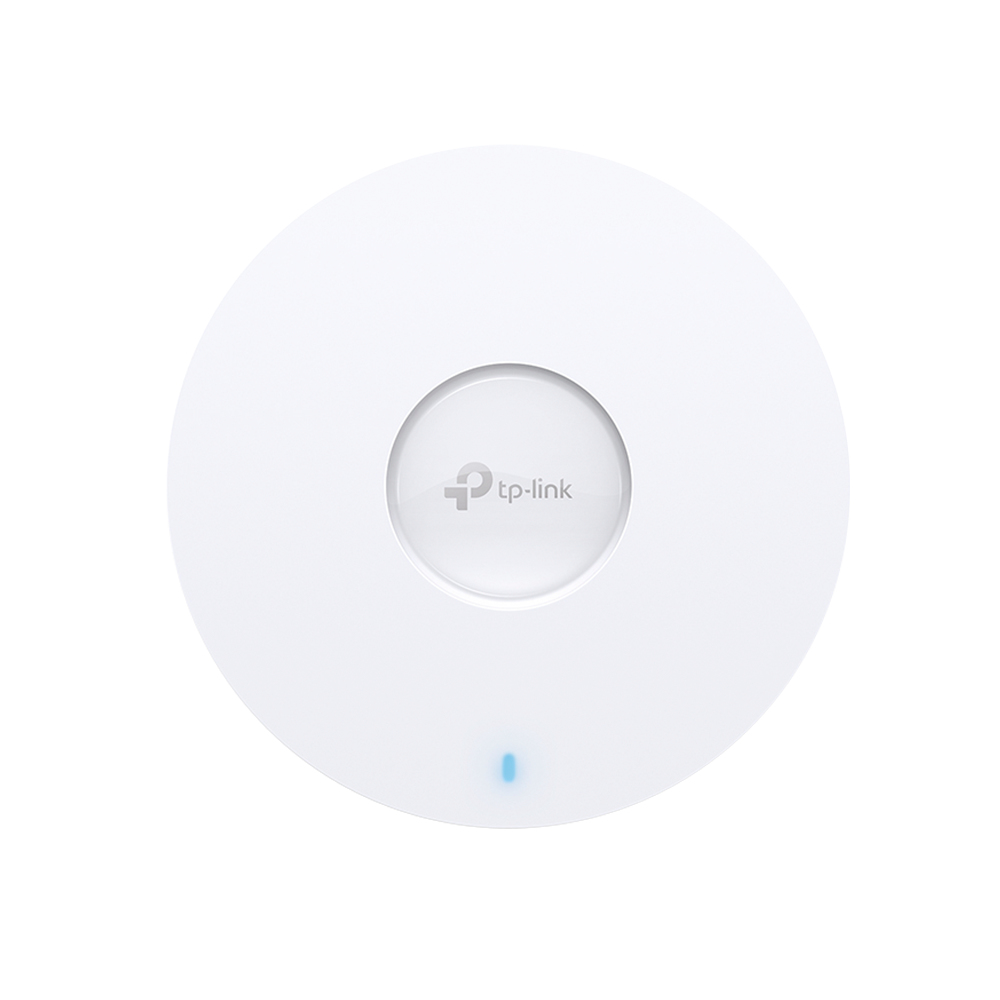 TP-LINK AXE11000 Ceiling Mount Dual-Band Wi-Fi 6E Access Point PORT: 1×10G RJ45 Port SPEED:1148Mbps at 2.4 GHz + 2402 Mbps at 5 GHz-1 + 2402 Mbps at