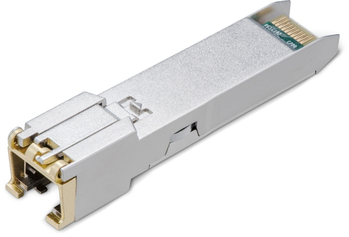 TP-LINK Modulo 10GBASE-T RJ45 SFP+. Transceptor de cobre RJ45 de 10 Gbps, Plug and Play con ranura SFP+, compatible con DDM
