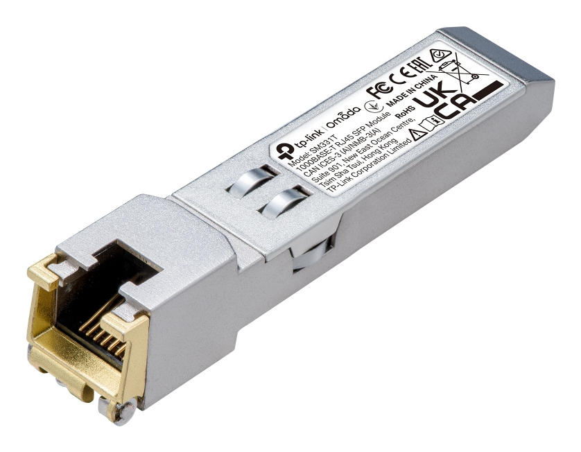 TP-LINK Modulo SFP 1000BASE-T RJ45. SPEC: Transceptor de cobre RJ45 de 1000 Mbps, Plug and Play