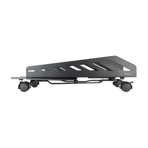 TOOQ SOPORTE METALICO PARA CPU DE SUELO CON RUEDAS BAJO
