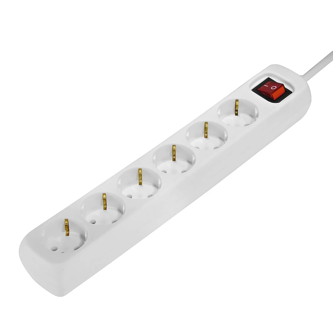 HAMA Home Regleta 6 Tomas Interruptor 1,4m Blanca