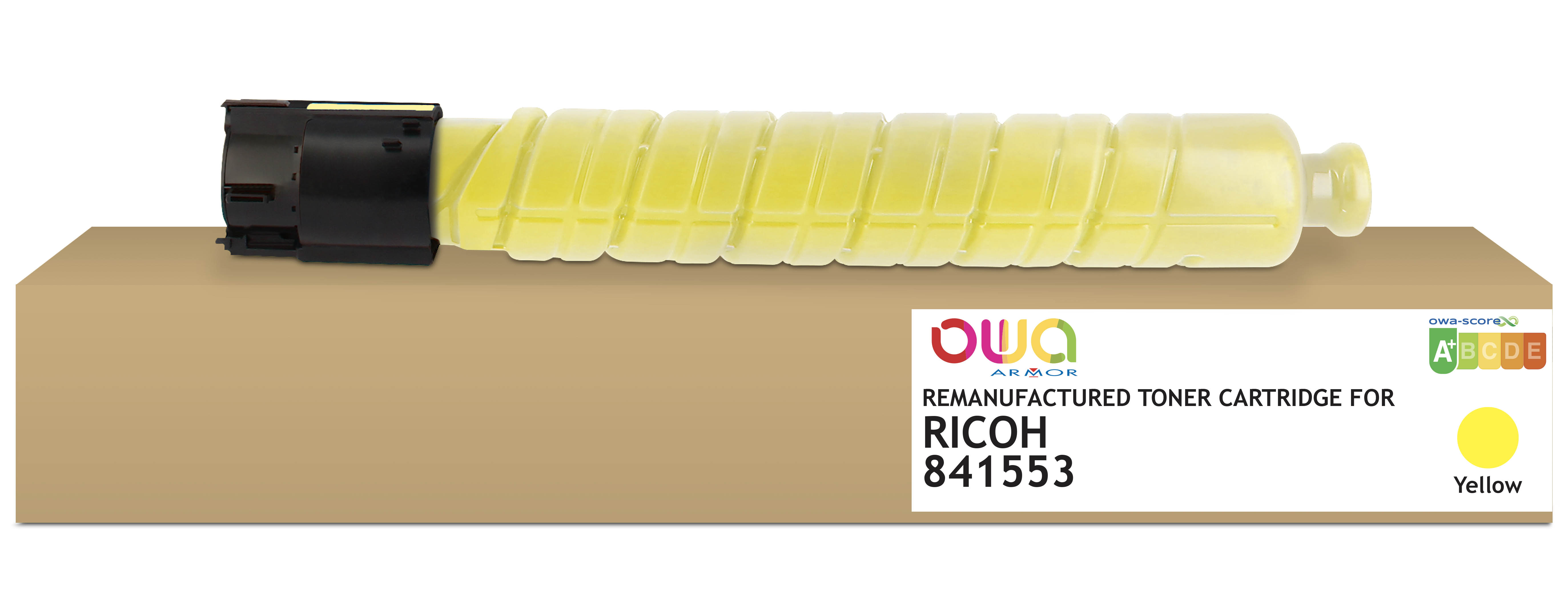 ARMOR toner OWA para RICOH 841553 Y 10K