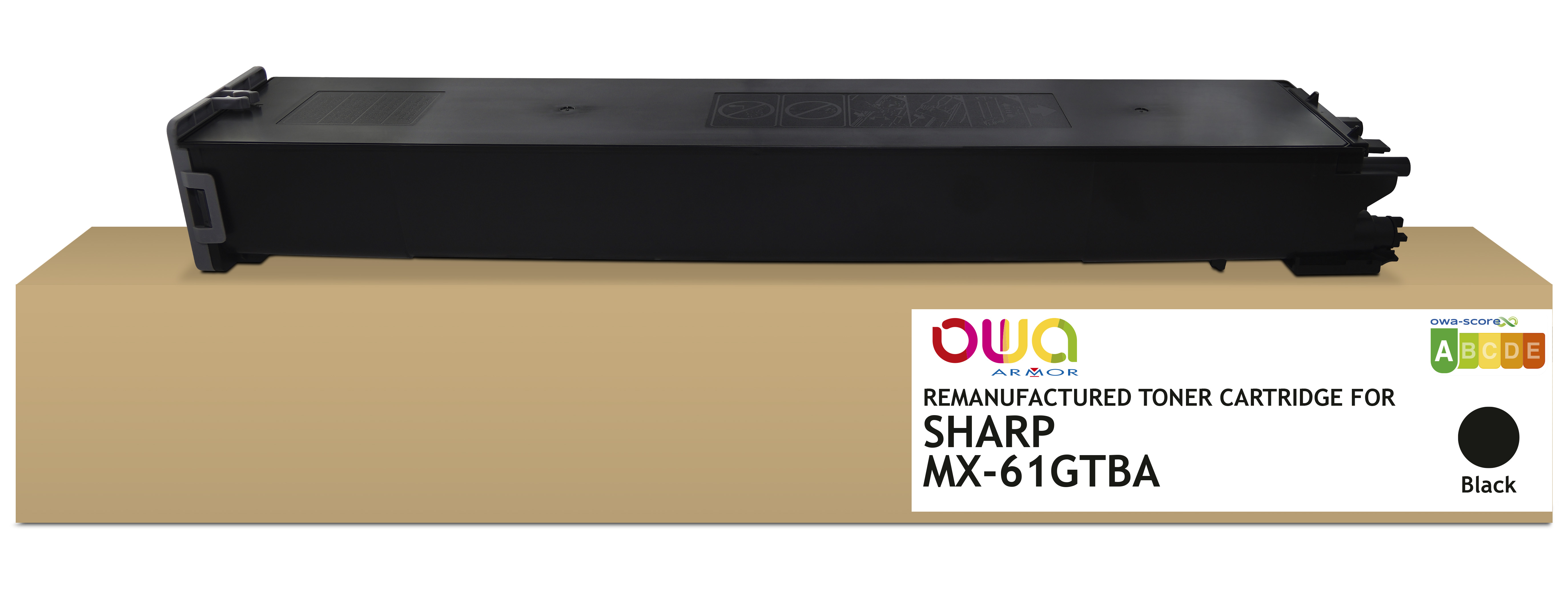 ARMOR Toner Negro OWA MX60GTBA para SHARP MX61GTCA C 40K 40000p