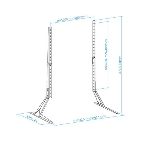 TOOQ SOPORTE MESA AT-GALAXIA PARA PANTALLAS 23-75"