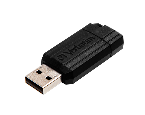 VERBATIM PENDRIVE STORE'N'GO PINSTRIPE 64GB HI-SPEED RETRACTIL USB 2.0 NEGRO