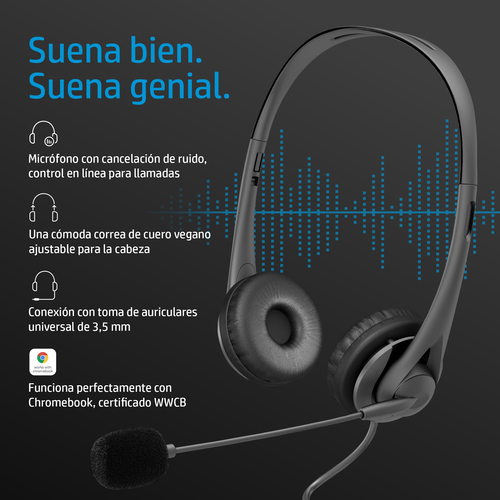 HP Auriculares G2 estereo de 3,5 mm