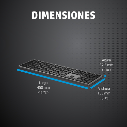 HP Teclado 975 modo dual inalambrico