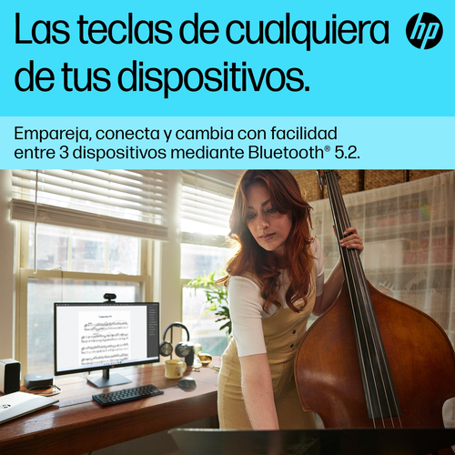 HP Teclado 355 multidispositivo compacto inalambrico