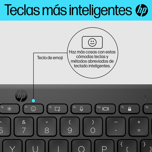 HP Teclado 355 multidispositivo compacto inalambrico