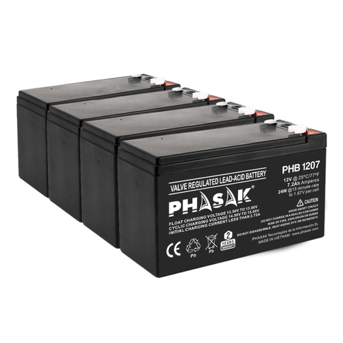 Phasak Bateria  12V / 7.2A - Bateria sellada plomo-acido estandar