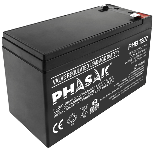 Phasak Bateria  12V / 7.2A - Bateria sellada plomo-acido estandar