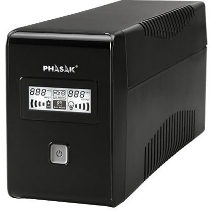 PHASAK SAI  Esential 650VA Interactivo con pantalla LCD