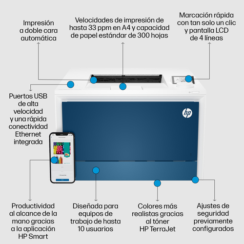 HP Impresora laser color LaserJet Pro 4202dn