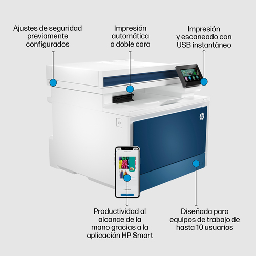 HP Multifuncion laser color LaserJet Pro MFP 4302FDN