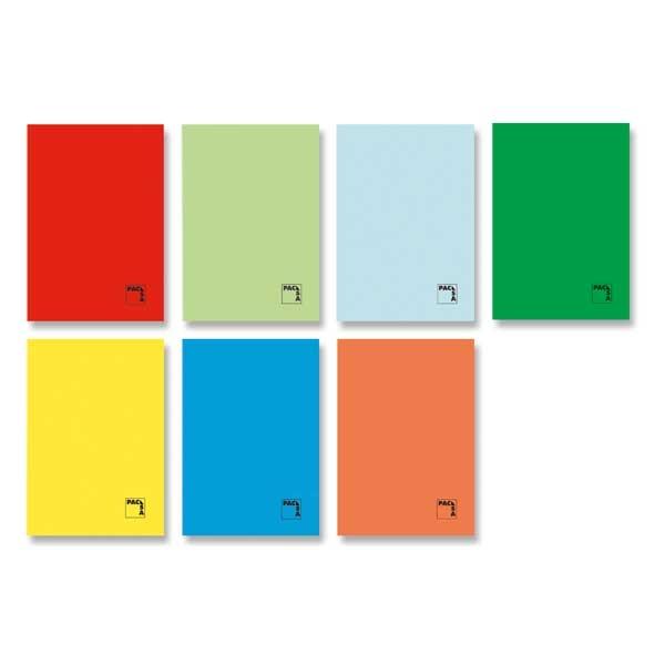 PACSA LIBRETA GRAPADA 50H 70G CUADRICULA 4X4 FOLIO COLORES SURTIDOS