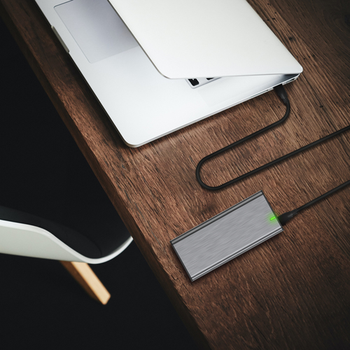 AISENS - CABLE USB 3.2 GEN2X2 20GBPS 8K@30HZ 5A 100W E-MARKER, TIPO USB-C/M-USB-C/M, NEGRO, 0.6M