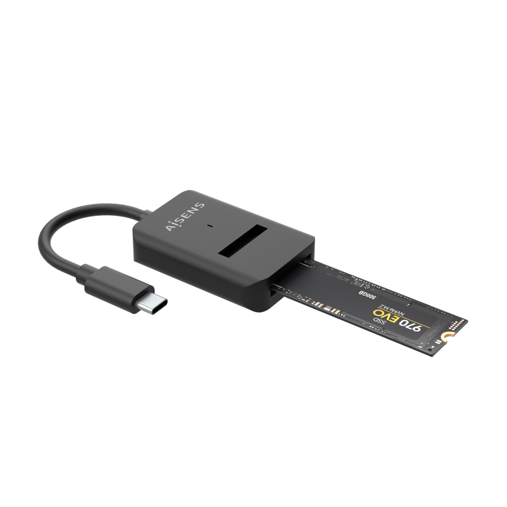 AISENS - USB-C DOCK M.2 (NGFF) ASUC-M2D011-BK SATA/NVME A USB3.1 GEN2, NEGRA
