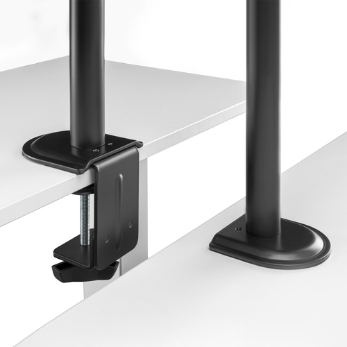 AISENS - SOPORTE DE MESA ECO GIRATORIO E INCLINABLE PARA 9KG (3 PIVOTES, 2 BRAZOS) DE 17-32, NEGRO