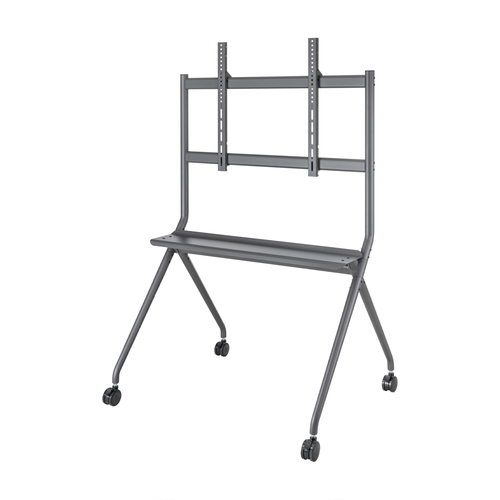 AISENS - SOPORTE DE SUELO PRO CON RUEDA PARA PANTALLA INTERACTIVA/TV 120KG DE 50-86, NEGRO
