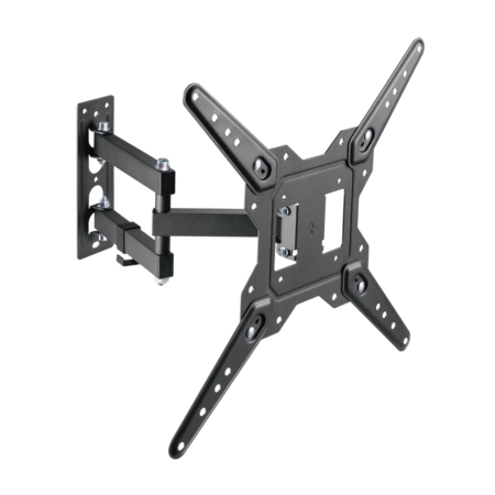 AISENS - SOPORTE ECO GIRATORIO, INCLINABLE PARA MONITOR/TV 30KG (3 PIVOTES) DE 23-55, NEGRO