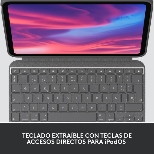 LOGITECH COMBO TOUCH FOR IPAD (10TH GEN)PERP OXFORD GREY ESP - MEDITER-412