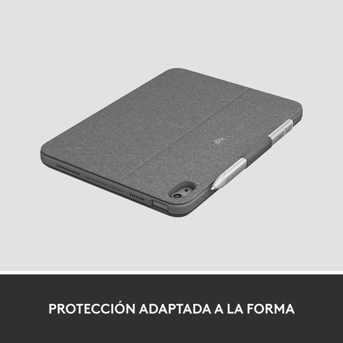 LOGITECH COMBO TOUCH FOR IPAD (10TH GEN)PERP OXFORD GREY ESP - MEDITER-412