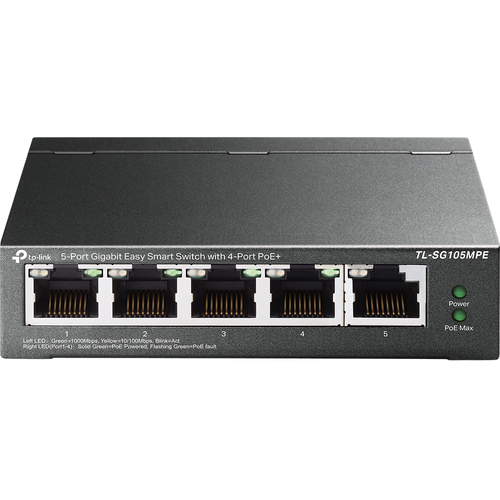 TP-LINK 5-PORT GIGABIT EASY SMART SWITCH WITH 4-PORT POE+