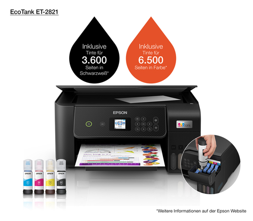EPSON MULTIFUNCIONAL INKJET A4 ECOTANK ET-2821