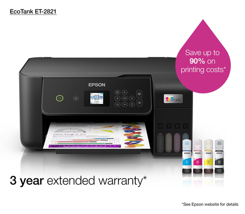 EPSON MULTIFUNCIONAL INKJET A4 ECOTANK ET-2821
