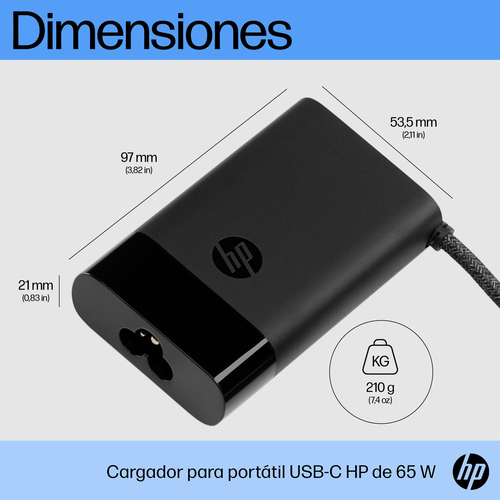 HP Cargador de portatil USB-C 65W