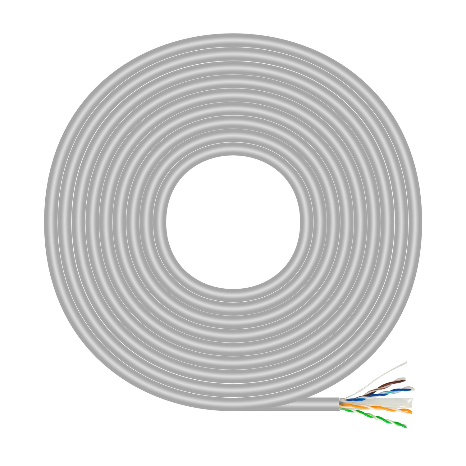 AISENS - CABLE DE RED RJ45 CAT.6 UTP RIGIDO AWG23 CCA (ALEACION), GRIS, 305M