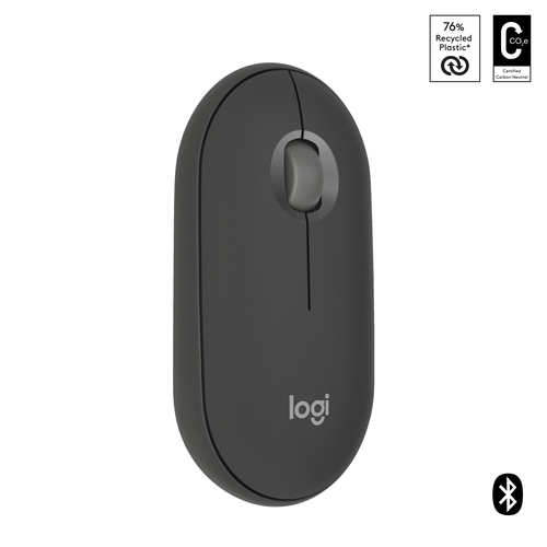 LOGITECH RATON INALAMBRICO PEBBLE MOUSE 2 M350S NEGRO.