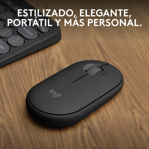 LOGITECH RATON INALAMBRICO PEBBLE MOUSE 2 M350S NEGRO.