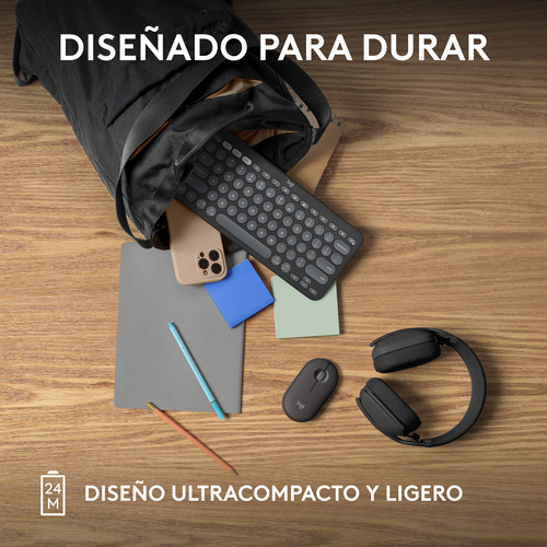 LOGITECH RATON INALAMBRICO PEBBLE MOUSE 2 M350S NEGRO.