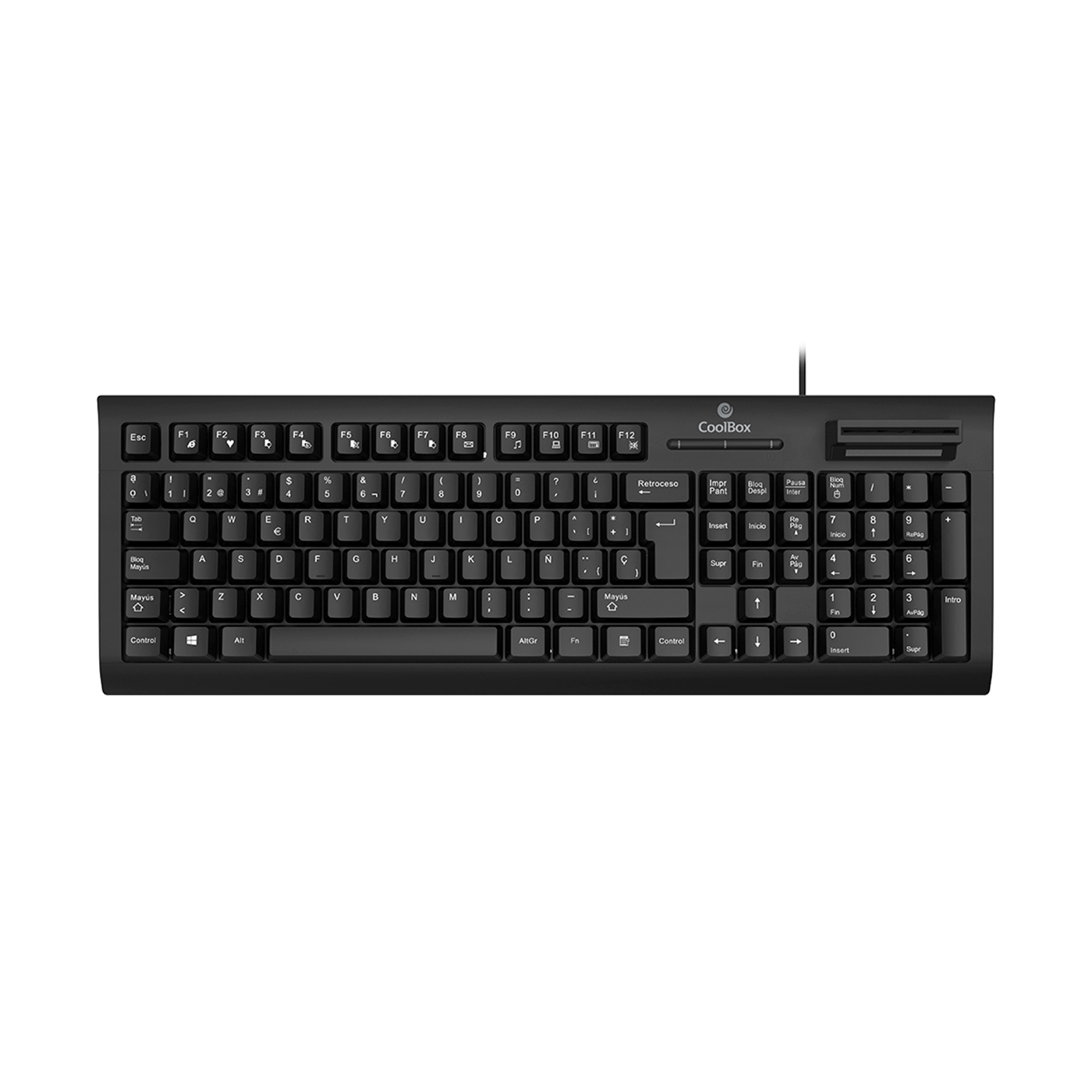 COOLBOX TECLADO USB CON LECTOR DNIE Y SMARTCARD INTEGRADO