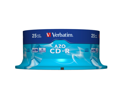 VERBATIM CD-R 700Mb 52X CrystalAzo (Tarrina 25)