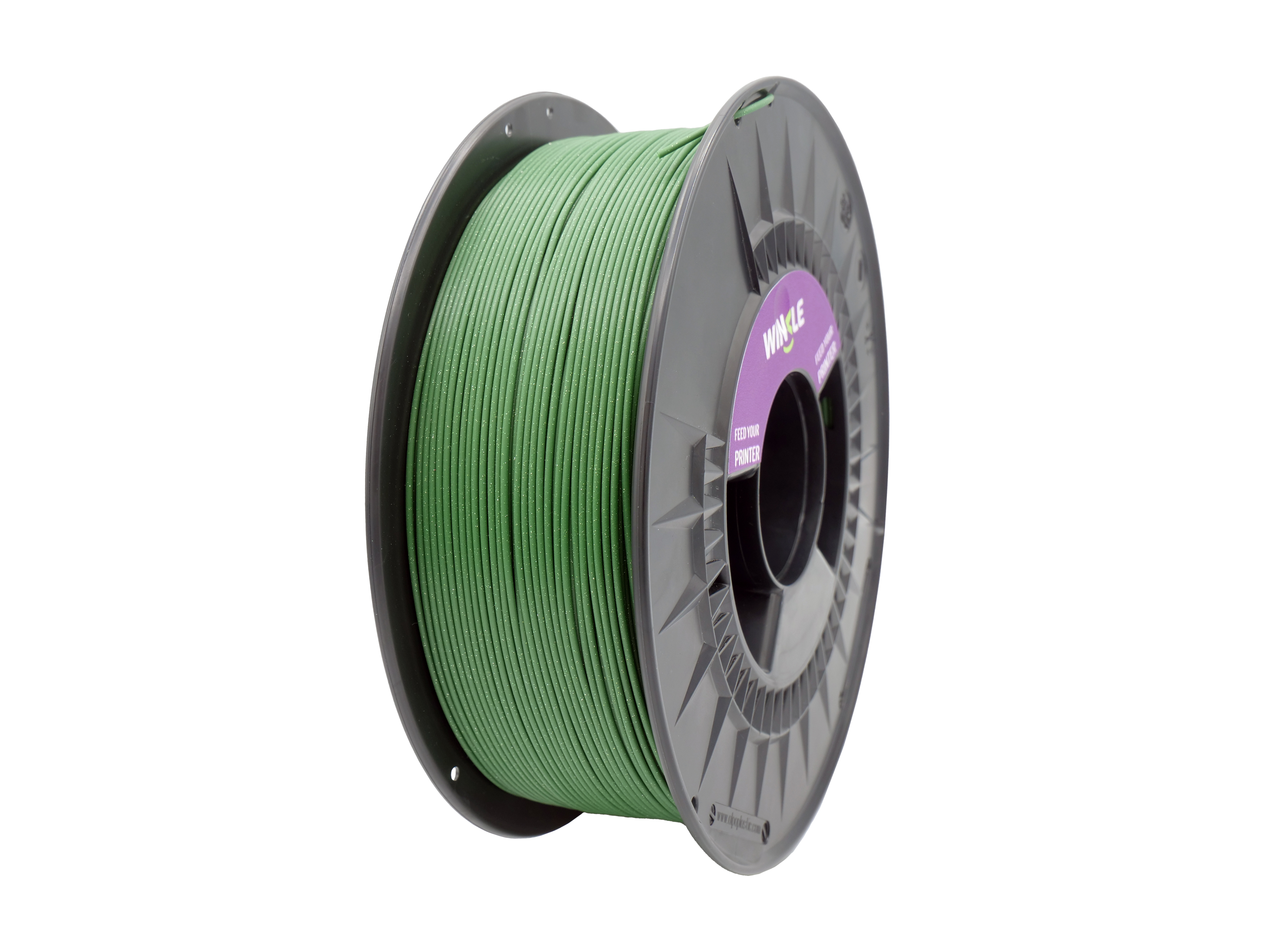 PLA-HD WINKLE 1.75 MM VERDE CON PARTICULAS (GLOW ARMY) 1KG