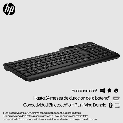 HP Teclado 475 modo dual inalambrico