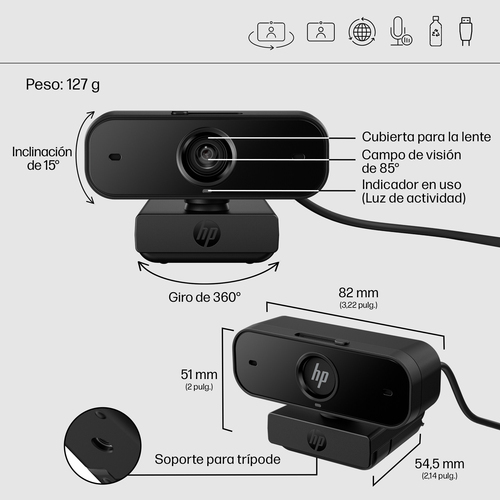 HP Webcam 435 FHD USB