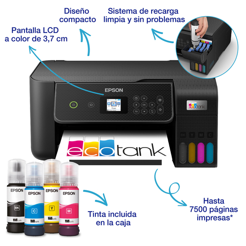 EPSON IMPRESORA INKJET ECOTANK ET-2870