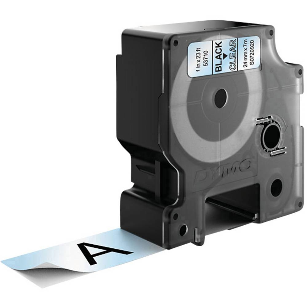 DYMO Cinta LM D1 24mmx7m Negro/transparente