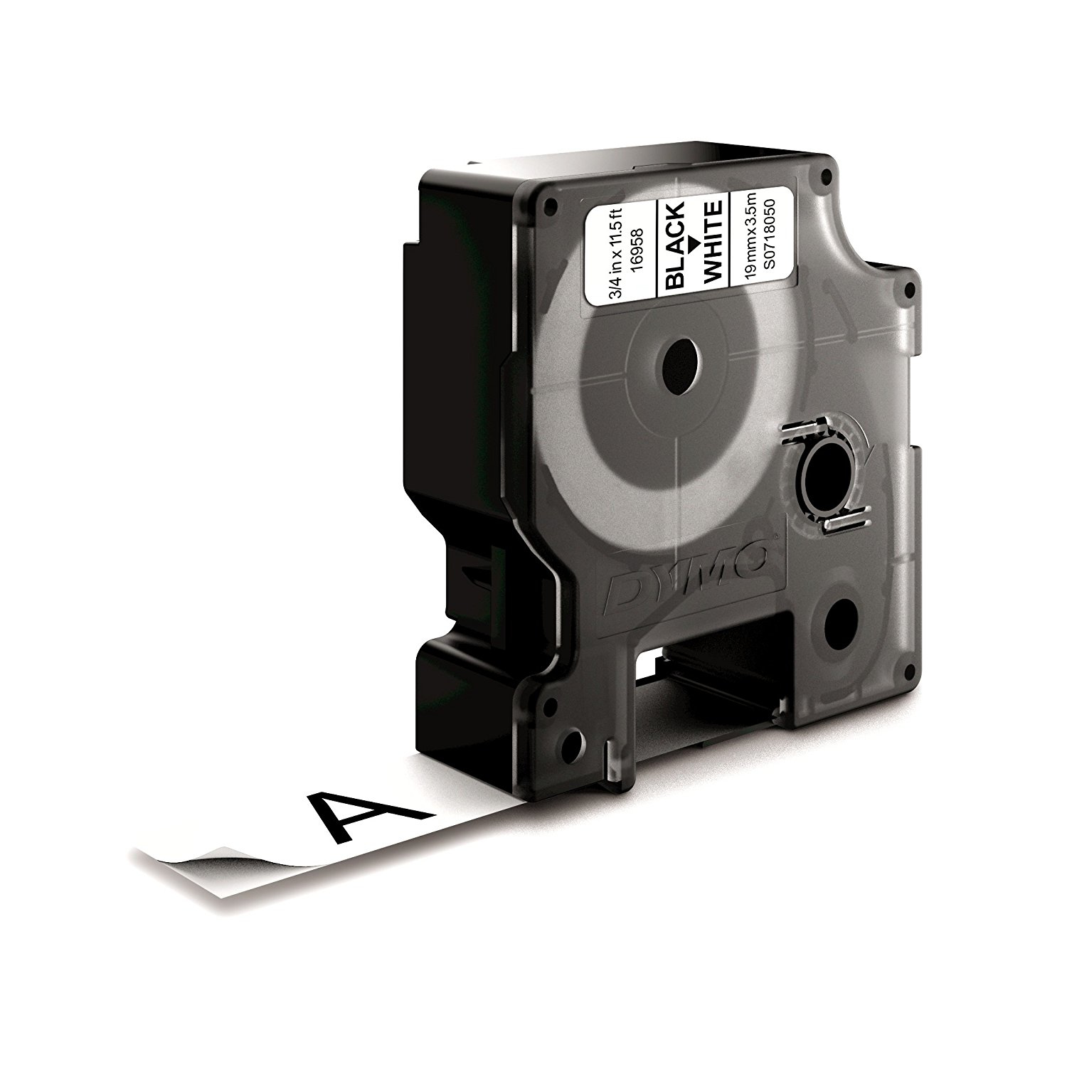 DYMO Cinta LM D1 19mm.x3,5m Negro/blanco Nylon