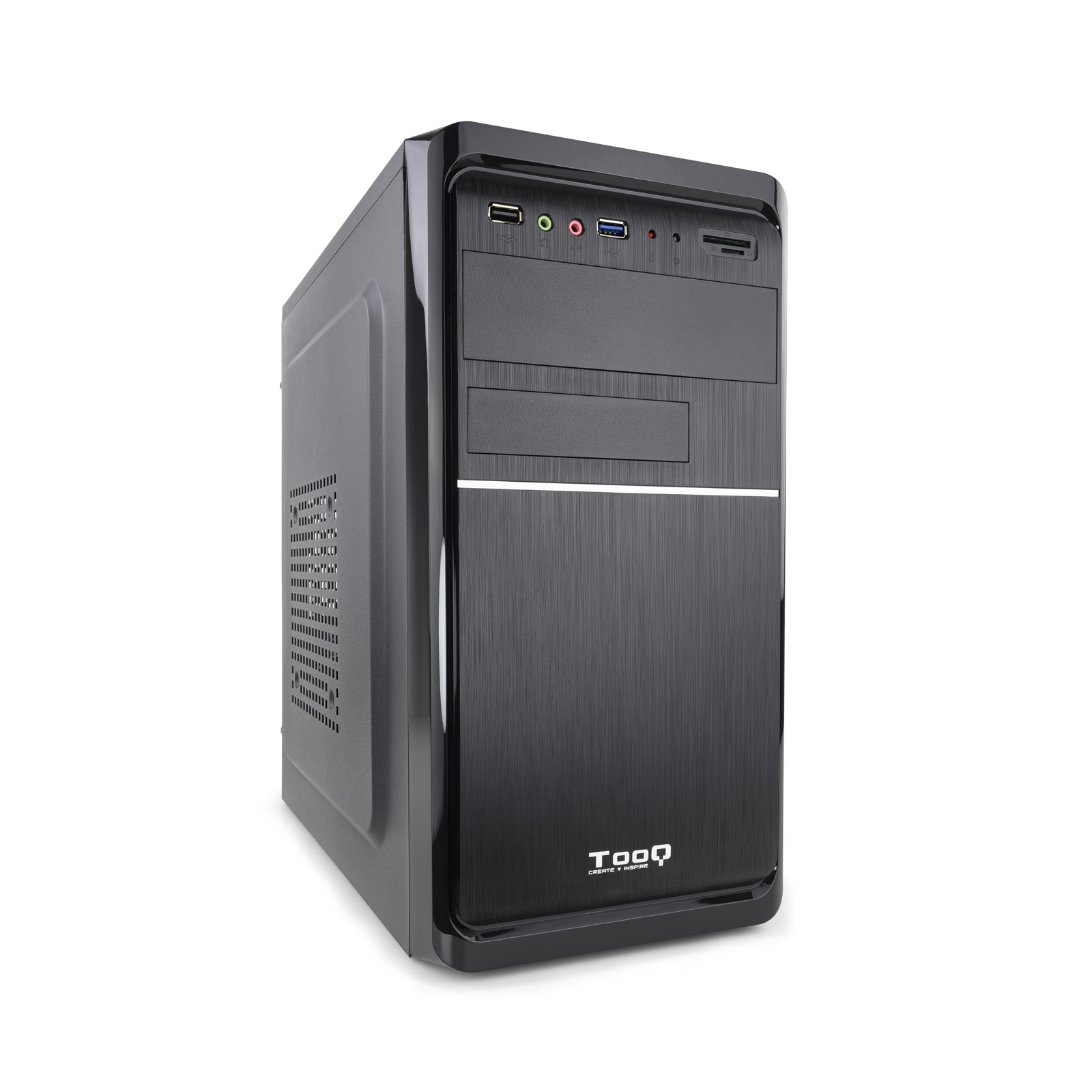 TOOQ CAJA MINITORRE MATX TQC-4735U3C-B 500W L.TARJETAS- desctalogado